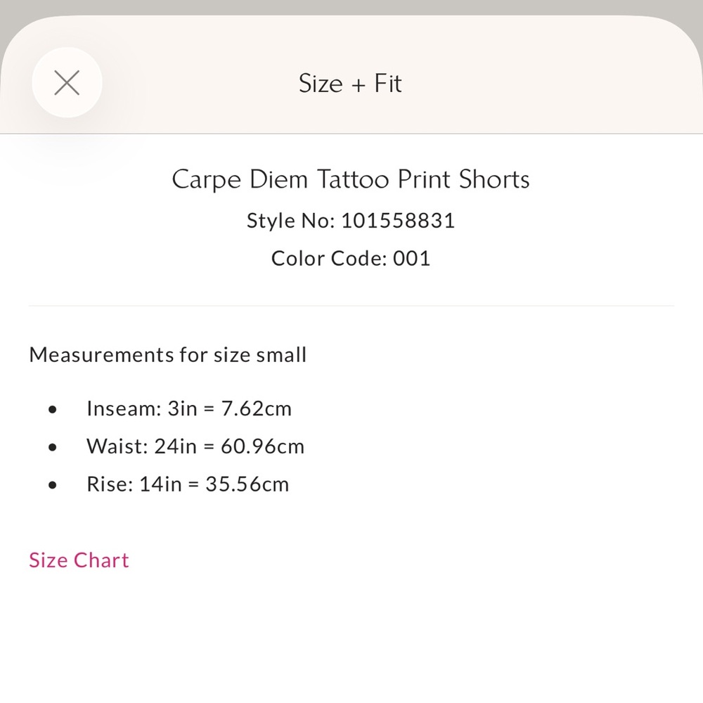 Carpe diem tattoo print shorts - Picture 8 of 8
